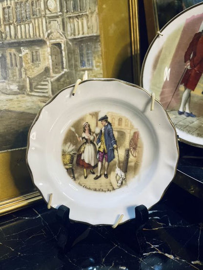 Vintage Set of 3 Decor Plates "Cries of London" series - Decorative Wall Plates