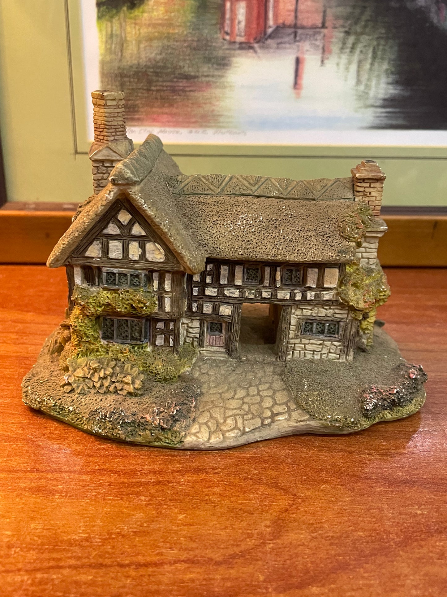 Vintage academy miniature cottage house