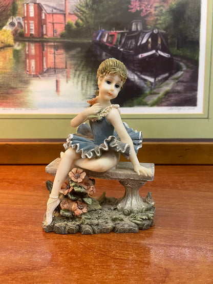 Pair of 2 porcelain “ elegant ballerina “ dolls, England