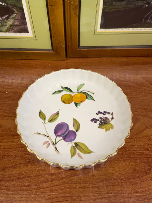 Ceramic royal Worcester pie dish, England