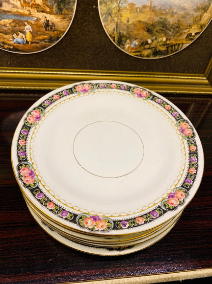 Set of 8 Quarter Plates, floral, Ceramic Oven Safe, England