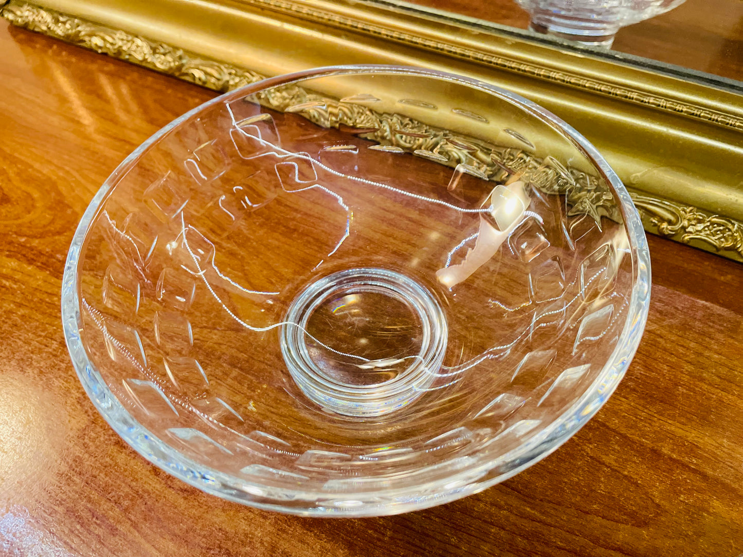 Large Serving bowl, Crystal, 5 to 6 persons serving, Oven safe, England