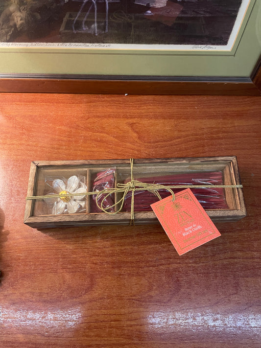 Antique wooden incense gift set