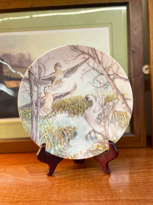 vintage collector's plate titled "Come With Us" from the Ugly Duckling series, wall plate, 8.5 inches