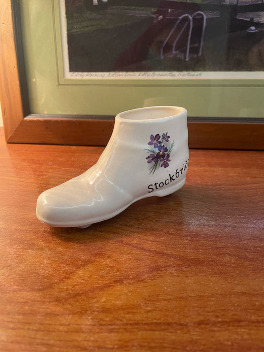 Vintage Miniature Porcelain Boot/Shoe Made in Germany, Wichita .