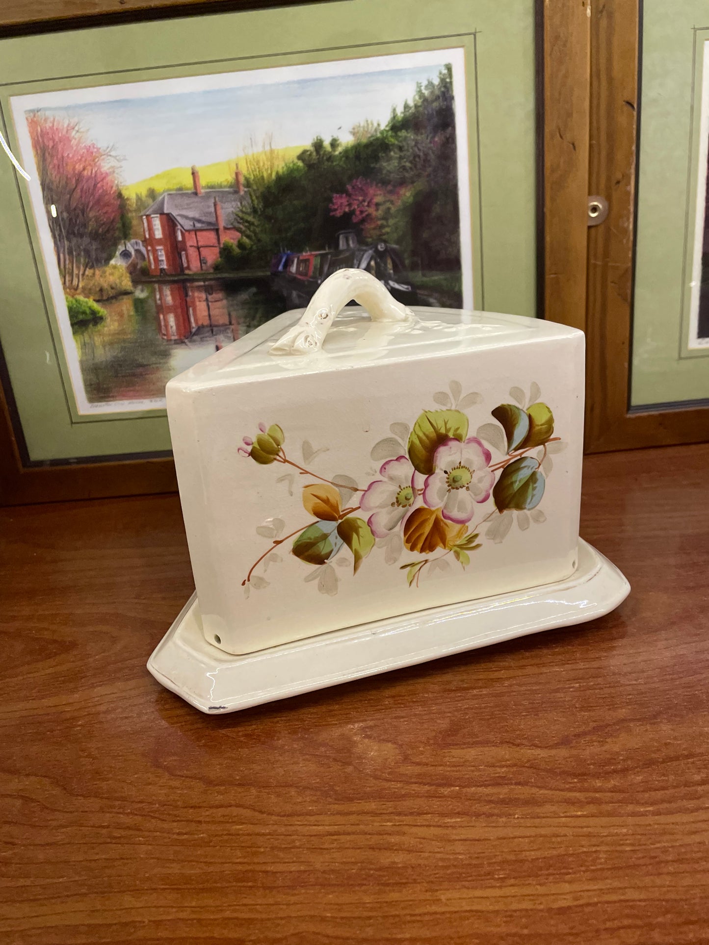 Antique Victorian cheese dish, England, dome dish