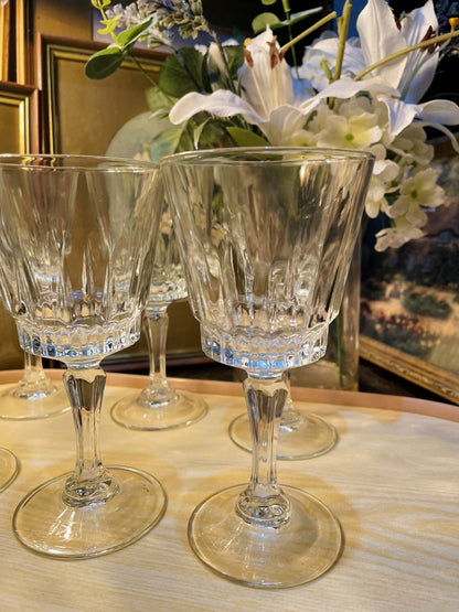 Vintage Crystal  Stem Glass / Wide Goblets -  Cristal d'Arques France