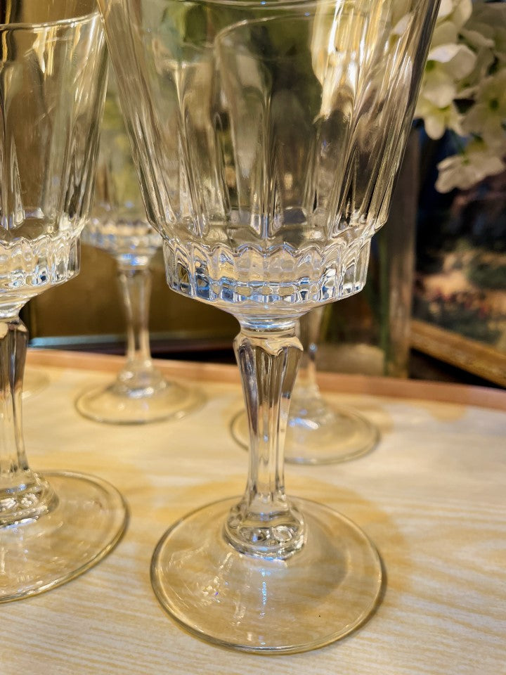 Vintage Crystal  Stem Glass / Wide Goblets -  Cristal d'Arques France