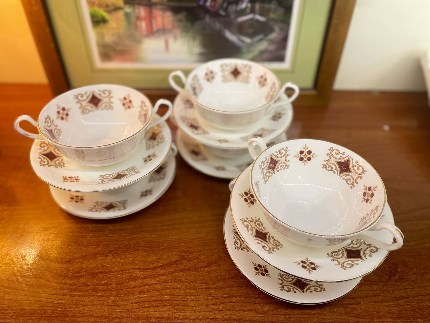 Vintage 70’s Style Bone China Tea Set for 6